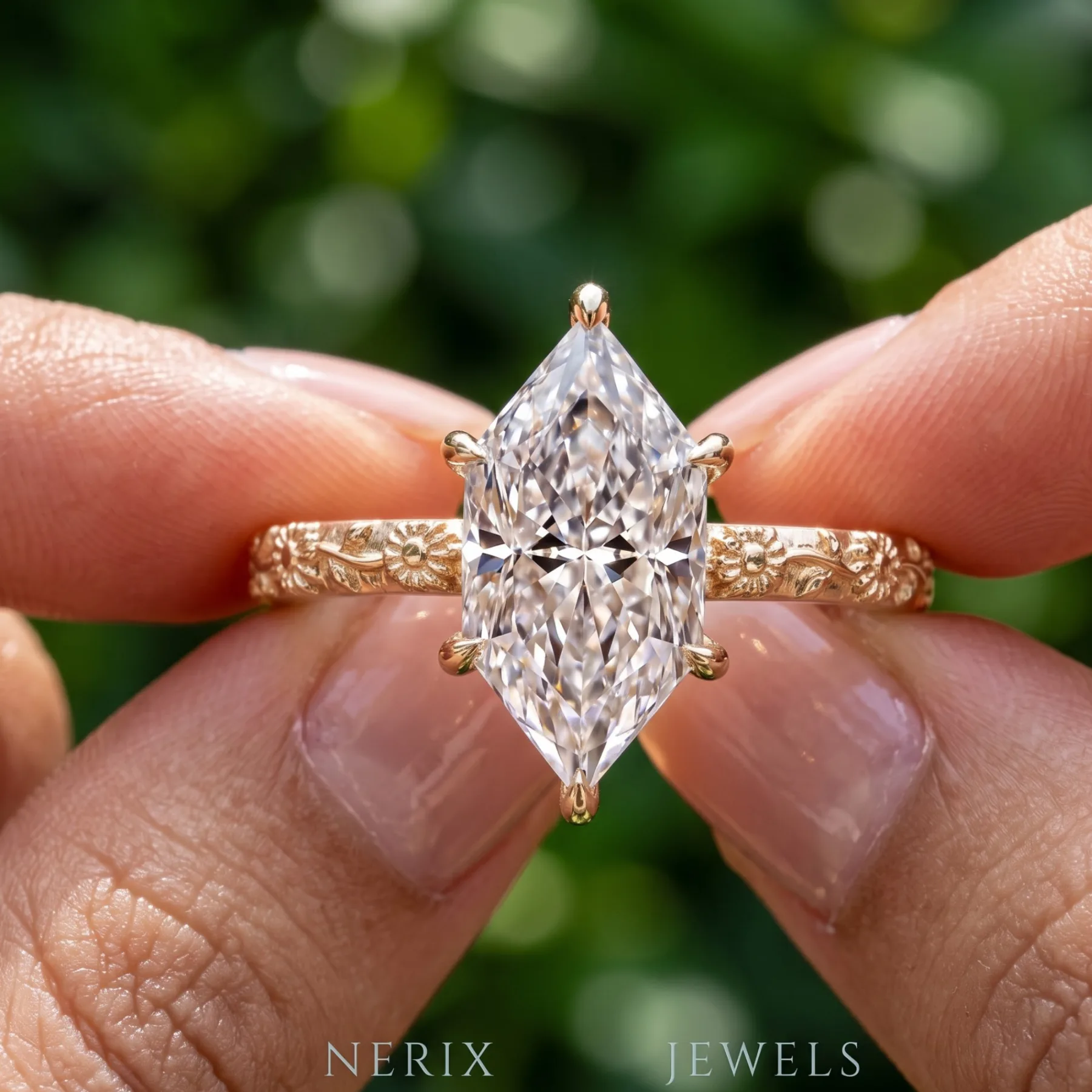 Dutch Marquise Engagement Ring 2 CT 2